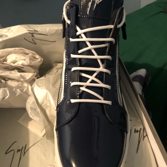 Navy Blue Giuseppes - Picture 4 of 7
